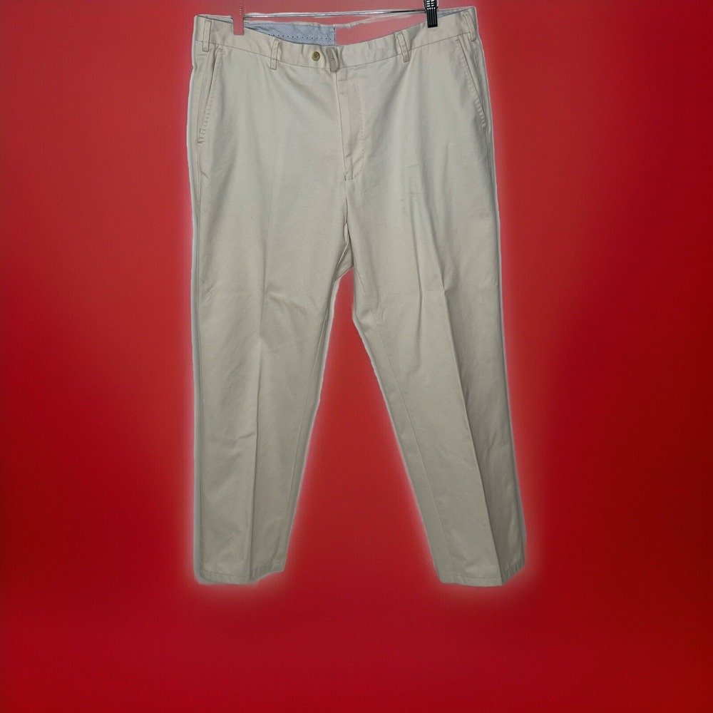 Peter Millar Mens 38X31 Chino Pants Beige Golf Sport Pocket Pima Cotton Soft